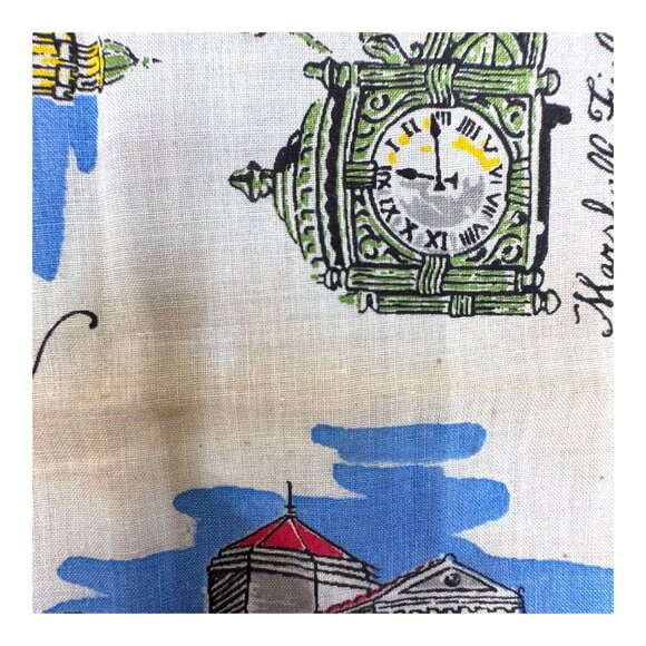 Vintage Chicago Illinois City State Landmarks RARE Souvenir Handkerchief READ - Picture 10 of 13